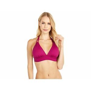 Tommy Bahama Pearl Loop Strap Banded Halter Top Cabernet Crush Size XXS $110